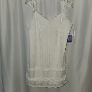 Morgan & Co White Mini Dress Size XL #feminine #lace #party #bridal shower